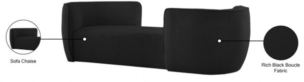 Hilton Boucle Fabric Upholstered Chaise Lounge