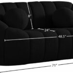 Elijah 71" Boucle Fabric Upholstered Loveseat