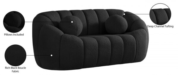 Elijah 71" Boucle Fabric Upholstered Loveseat