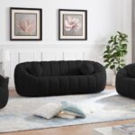 Elijah 93.5" Boucle Fabric Upholstered Sofa
