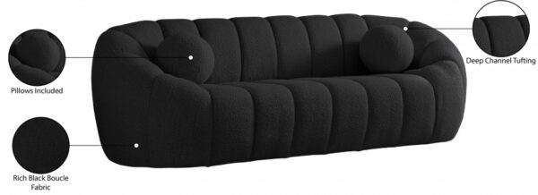 Elijah 93.5" Boucle Fabric Upholstered Sofa