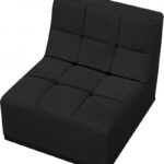 Relax Velvet Upholstered Armless Modular Chair