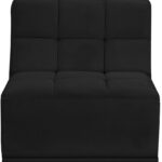 Relax Velvet Upholstered Armless Modular Chair
