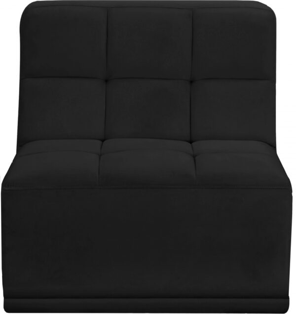 Relax Velvet Upholstered Armless Modular Chair