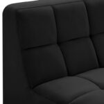 Relax Velvet Upholstered Armless Modular Chair