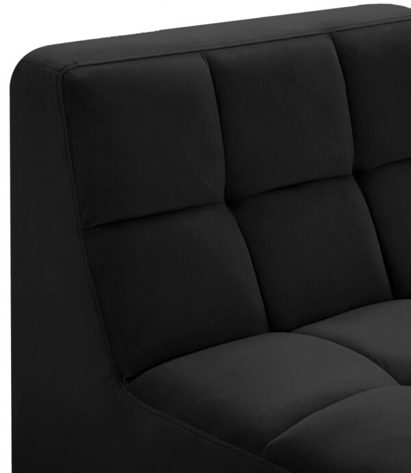 Relax Velvet Upholstered Armless Modular Chair