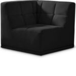 Relax Velvet Upholstered Corner Modular Chair