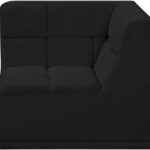 Relax Velvet Upholstered Corner Modular Chair