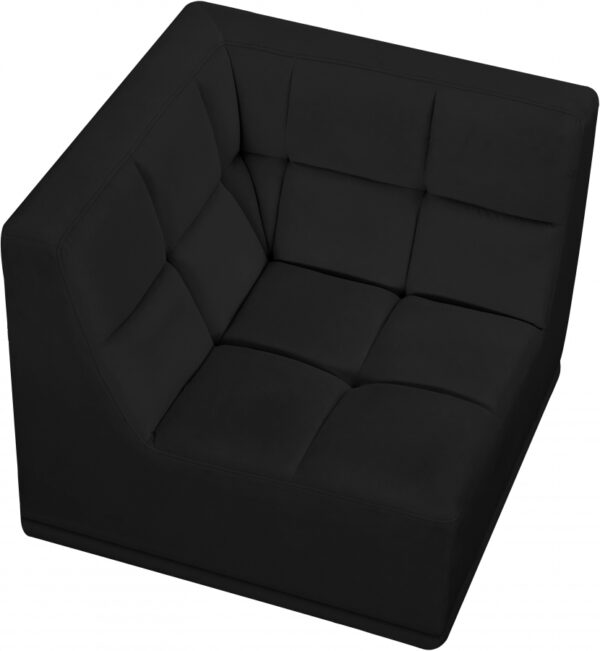 Relax Velvet Upholstered Corner Modular Chair
