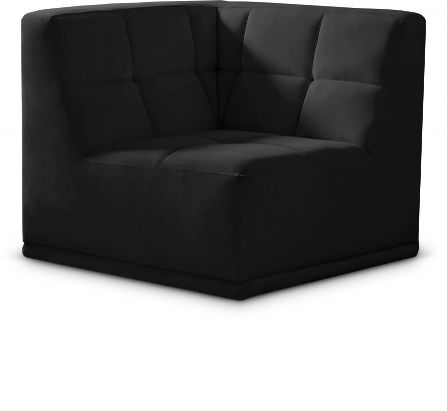 Relax Velvet Upholstered Corner Modular Chair