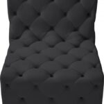 Tuft Velvet Upholstered Armless Modular Chair
