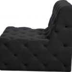 Tuft Velvet Upholstered Armless Modular Chair