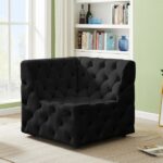 Tuft Velvet Upholstered Corner Modular Chair