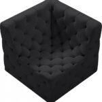 Tuft Velvet Upholstered Corner Modular Chair