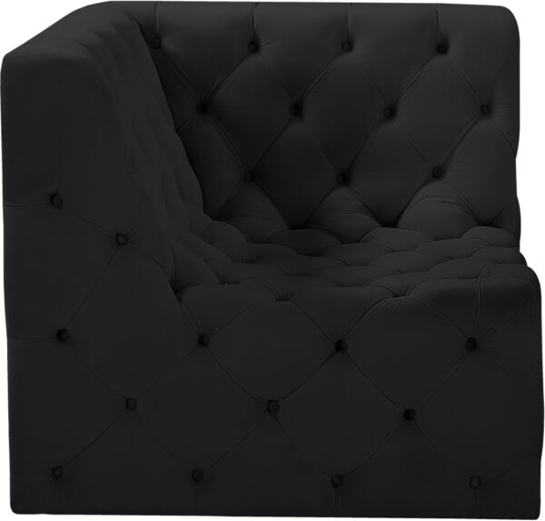 Tuft Velvet Upholstered Corner Modular Chair