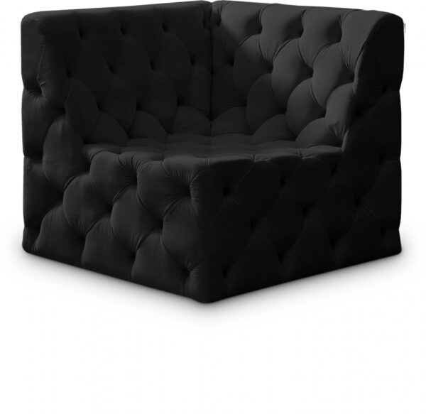 Tuft Velvet Upholstered Corner Modular Chair