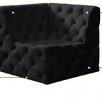 Tuft Velvet Upholstered Corner Modular Chair
