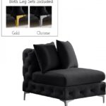 Tremblay Velvet Upholstered Armless Modular Chair