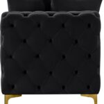 Tremblay Velvet Upholstered Armless Modular Chair
