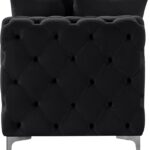 Tremblay Velvet Upholstered Armless Modular Chair