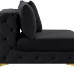 Tremblay Velvet Upholstered Armless Modular Chair