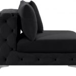 Tremblay Velvet Upholstered Armless Modular Chair