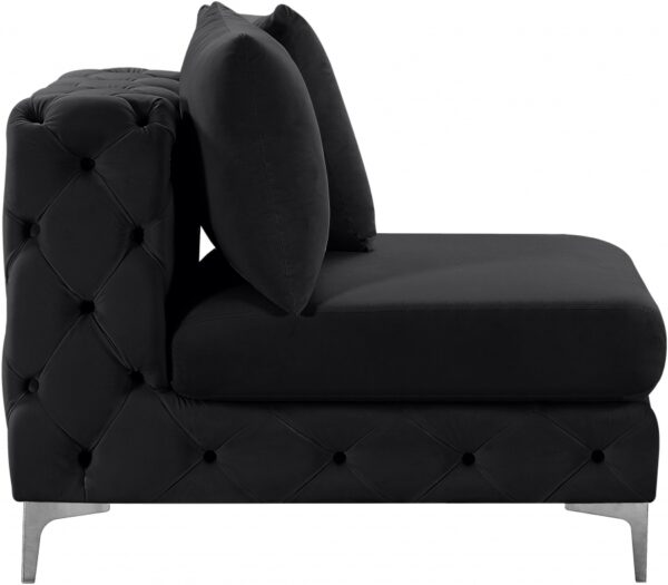 Tremblay Velvet Upholstered Armless Modular Chair