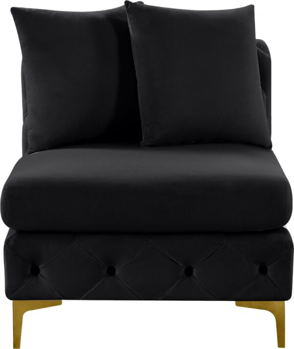 Tremblay Velvet Upholstered Armless Modular Chair