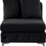 Tremblay Velvet Upholstered Armless Modular Chair