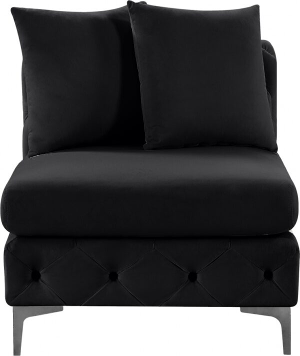 Tremblay Velvet Upholstered Armless Modular Chair
