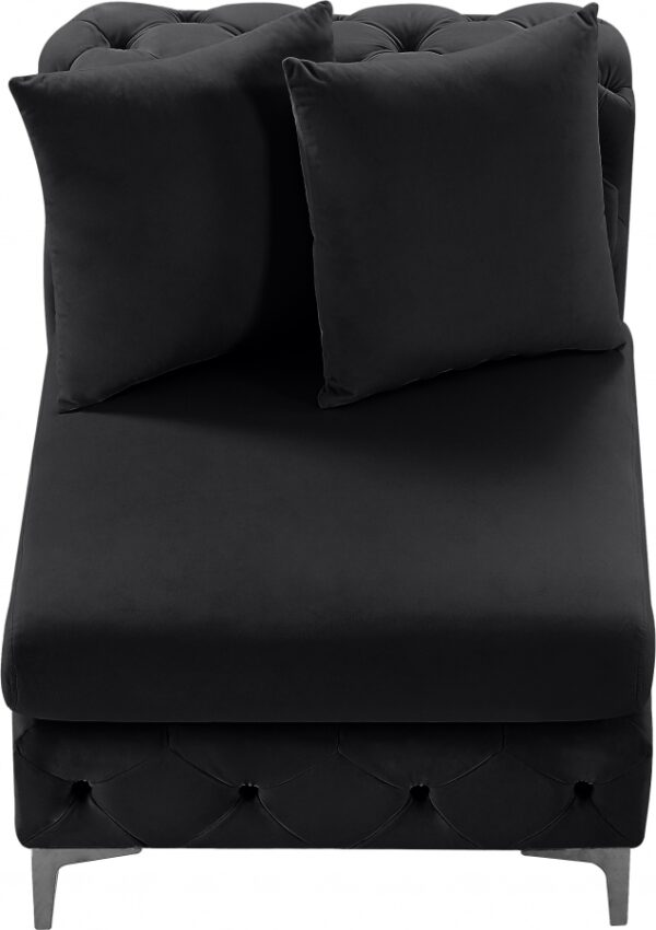 Tremblay Velvet Upholstered Armless Modular Chair