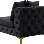 Tremblay Velvet Upholstered Armless Modular Chair
