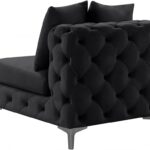 Tremblay Velvet Upholstered Armless Modular Chair