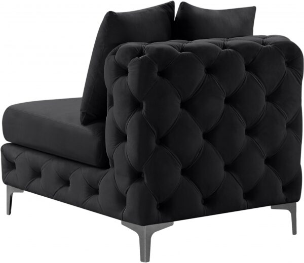 Tremblay Velvet Upholstered Armless Modular Chair