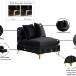 Tremblay Velvet Upholstered Armless Modular Chair