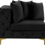 Tremblay Velvet Upholstered Corner Modular Chair