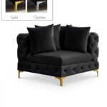 Tremblay Velvet Upholstered Corner Modular Chair