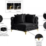 Tremblay Velvet Upholstered Corner Modular Chair