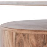 Stonewood Marble Top And Acacia Wood Base Coffee Table