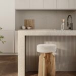 Jasper Boucle Fabric Upholstered Counter Stool