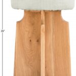 Jasper Boucle Fabric Upholstered Counter Stool