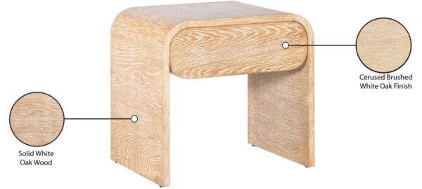 Cresthill Oak Wood Nightstand