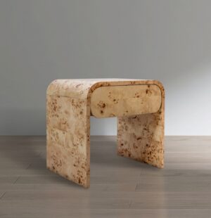 Cresthill Burl Wood Nightstand