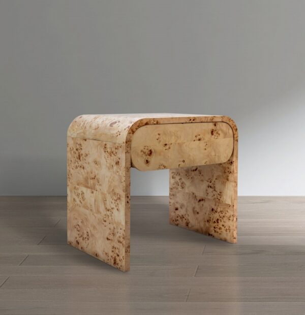 Cresthill Burl Wood Nightstand