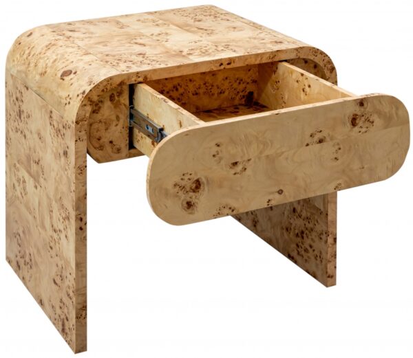 Cresthill Burl Wood Nightstand