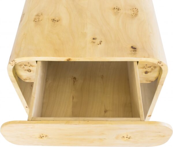 Cresthill Burl Wood Nightstand