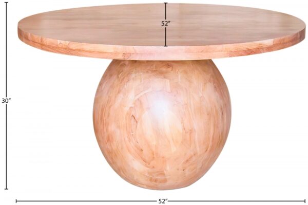 Halton 52" Acacia Wood Dining Table