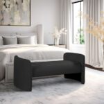 Peyton Boucle Fabric Upholstered Bench
