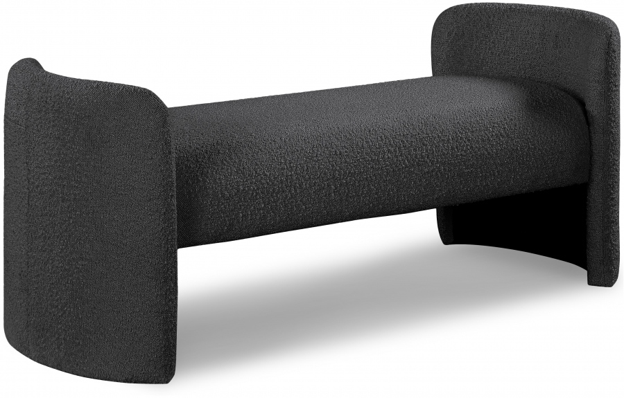 Peyton Boucle Fabric Upholstered Bench