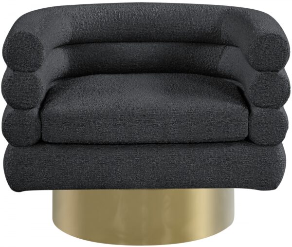 Tessa Boucle Fabric Upholstered Swivel Accent Chair